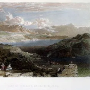 Tiberius (Galilee), in Palestine. c. 1837 (watercolour)