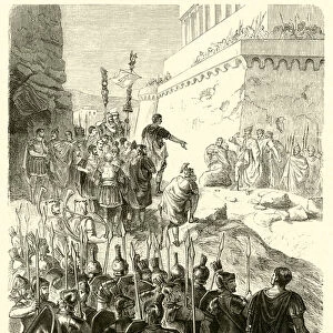 Titus engage les Juifs a se rendre (engraving)