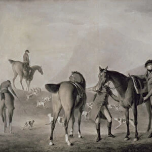 Tom Conolly of Castletown Hunting with his Friends, 1769 (pastel, chalk & gouache