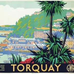 Torquay, 1945 (colour litho)