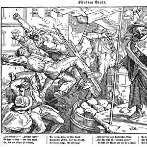 Totentanz 1848: Death leads revolutionary citizens