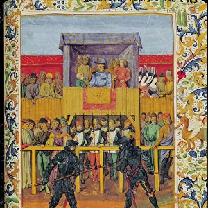 A Tournament of Hand-to-Hand Combat, from Le Jouvencel