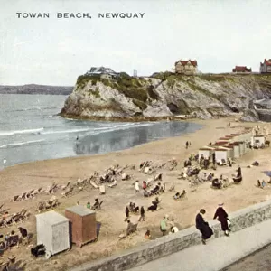 Towan Beach, Newquay (colour photo)