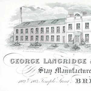 Trade card, George Langridge & Company (engraving)
