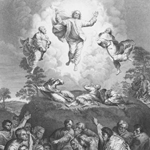 The Transfiguration, St Mark, Chapter 9, Verses 2-11 (engraving)