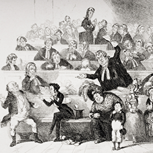 The Trial, illustration from The Pickwick Papers by Charles Dickens (1812-70)