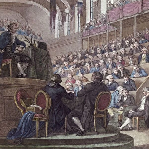 The Trial of Louis XVI (1754-93) before the Convention, 26th December 1792