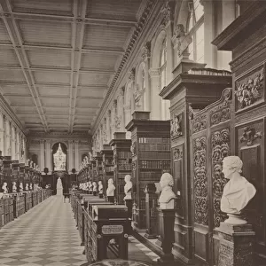 Trinity College, Cambridge, the Library (b / w photo)