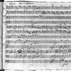 Trio in G major for violin, harpsichord and violoncello (K 496) 1786 (13th page)