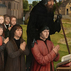 Detail of the Triptych of Willem Moreel, 1484 (oil on panel)