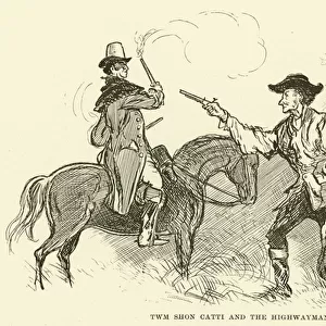 Twm Shon Catti and the Highwayman (engraving)