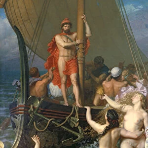Ulysses and the Sirens (oil on canvas) (detail of 154170)