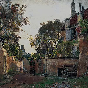 My uncle Pescherard's house at the castle in Loches. 1882 (oil on canvas)
