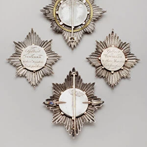 United Kingdom - Order of the Garter - Four plates (reverse): Top: Early 19th century
