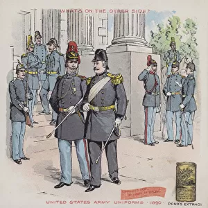 United States army uniforms, 1890 (chromolitho)