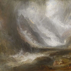 Valley of Aosta: Snowstorm, Avalanche, and Thunderstorm, 1836-37 (oil on canvas)