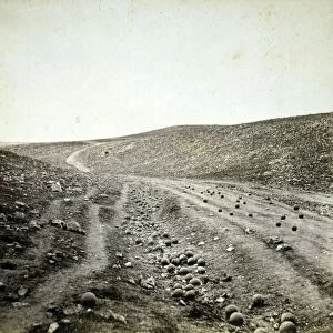 Valley of the Shadow of Death, Crimea, 1855 (salt print)