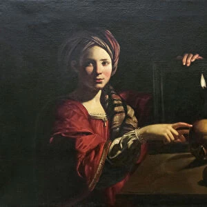 Vanitas, allegory of vanity, 17th century (oil on canvas)