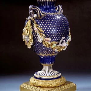 Vase with fish tail in hard porcelain. Around 1765-1770. Paris. Musee du Louvre