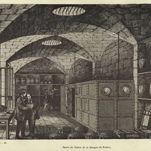 Vaults of the Banque de France (engraving)