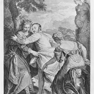 Veronese (Paolo Caliari) between Vice and Virtue, from the artists painting