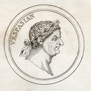 Vespasian, from Crabbs Historical Dictionary, published 1825 (litho)