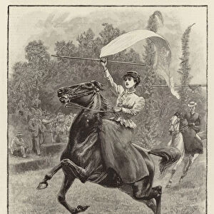"Victory", Ladies tilting at the Ring in Teneriffe (engraving)