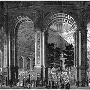 Vienna World Exhibition, 1873: view of the main central rotunda of the palace
