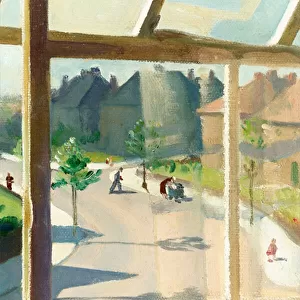 View from the artists bedroom, c. 1930 (oil on canvas) (detail of 244506)