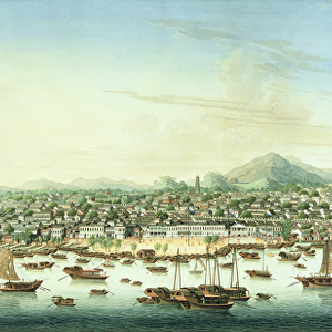 View of Canton, c. 1800 (watercolour and gouache on paper)