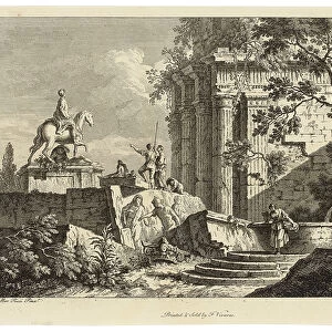 View from a collection of six, engraved by Francois Vivares (1709-80) (etching)