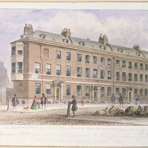 View of Fludyer Street looking towards Parliament Street, 1859 (w / c on paper)