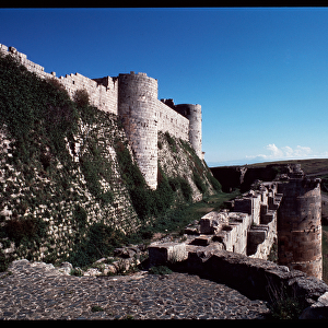 View of the Krak of the Knights, Crusader castle, c. 1100 (Photography)