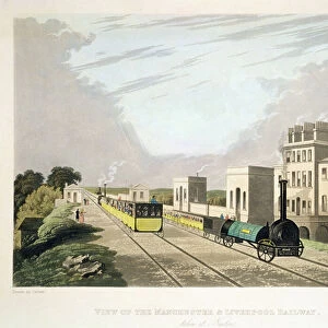 View of the Manchester and Liverpool Railway, taken at Newton, 1825