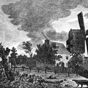 A View of a Mill near Blackheath in Kent, by Moon light, 1770 (engraving)