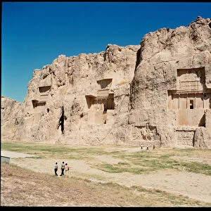 View of the Necropolis and the Four tombs belonging to Achaemenid kings