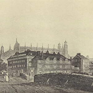 View from Old Barnes Pool Bridge (gravure)