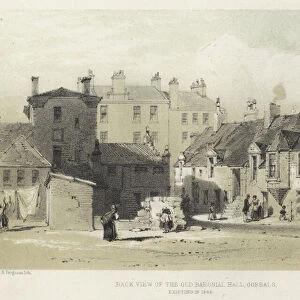 Back View of the Old Baronial Hall, Gorbals, existing in 1846 (engraving)