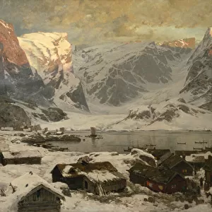 View from Reine in Lofoten, c. 1886 (oil on canvas)