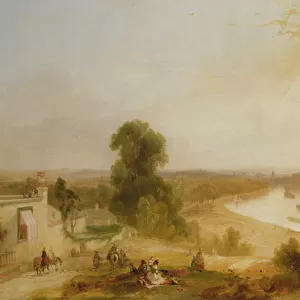 View of the River Thames from Richmond Hill, 1835 (oil on canvas)