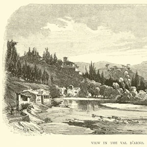 View in the Val d Arno (engraving)