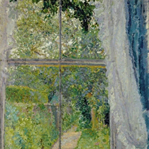 View from a Window (oil on canvas)
