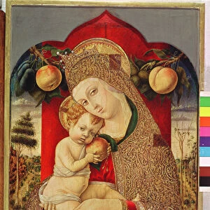 Virgin and Child (oil on panel)