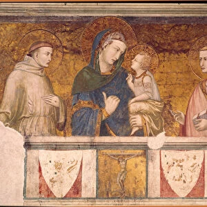 Virgin and Child with St. Francis and St. John the Evangelist (fresco)