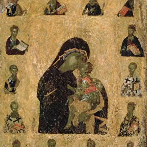 Virgin of Tenderness with the Saints, 1350-1400 (egg tempera and gesso on panel)