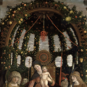 The Virgin of Victory or The Madonna and Child Enthroned with Six Saints and Adored