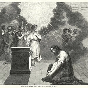 Vision of Judgment upon Jerusalem, Ezekiel IX, 1-7 (engraving)