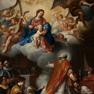 The Vision of St. Philip Neri, 1721 (oil on canvas)