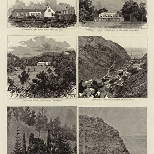 A visit to the Island of St Helena (engraving)