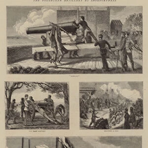 The Volunteer Artillery at Shoeburyness (engraving)